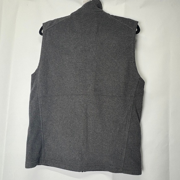 Columbia Mens Fleece Vest‎ Full Zip Gray Sleeveless Outdoor Layering Gorp Hiking - Picture 4 of 6